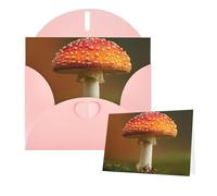 Greetings Card 6" Ã- 4" Mushroom Blank Cards for All Occasions Thank You Cards with Envelopes Assorted Birthday Card Thinking of you cards for Wedding