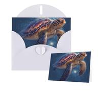 Greetings Card 6" Ã- 4" Sea Turtle Blank Cards for All Occasions Thank You Cards with Envelopes Assorted Birthday Card Thinking of you cards for Wedding