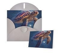 Greetings Card 6" Ã- 4" Sea Turtle Blank Cards for All Occasions Thank You Cards with Envelopes Assorted Birthday Card Thinking of you cards for Wedding