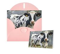 Greetings Card 6" Ã- 4" Spotted Cow Blank Cards for All Occasions Thank You Cards with Envelopes Assorted Birthday Card Thinking of you cards for Wedding