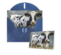 Greetings Card 6" Ã- 4" Spotted Cow Blank Cards for All Occasions Thank You Cards with Envelopes Assorted Birthday Card Thinking of you cards for Wedding