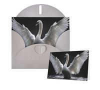 Greetings Card 6" Ã- 4" Spreading Wings in Water Blank Cards for All Occasions Thank You Cards with Envelopes Assorted Birthday Card Thinking of you cards for Wedding