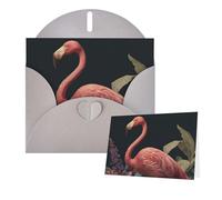 Greetings Card 6" Ã- 4" Tropical Flamingo Blank Cards for All Occasions Thank You Cards with Envelopes Assorted Birthday Card Thinking of you cards for Wedding