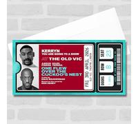 Greetings Card - One Flew Over The Cuckoo's Nest Personalised Voucher Surprise Theatre Ticket | Custom Greetings Card | Surprise Reveal Voucher Spoof Ticket