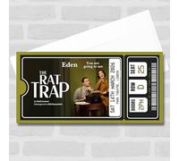 Greetings Card - The Rat Trap Show Personalised Gift Voucher Surprise Theatre Ticket | Custom Greetings Card | Surprise Reveal Voucher Spoof Ticket