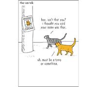 Greetings Card (WDM1489) Blank/Birthday - Cupcake - From The 'They Can Talk' Range.