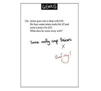 Greetings Card (WDM2654) Blank/Birthday Card - Trainers - From The Genius Range.