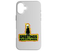 Greetings Earthlings Vintage Space Alien Case for iPhone 16 Plus