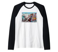Greetings from Amity Island Jaws 2025 Raglan Baseball Tee