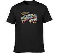 Greetings from Asbury Park N.J. 70s Rock Retro Men's T-Shirt Black Tee