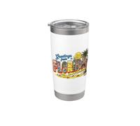 Greetings from Florida Funny Gator Retro Land of Sunshine Stainless Steel Insulated Tumbler