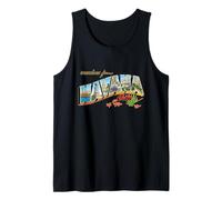 Greetings from Havana Cuba Postcard Tank Top