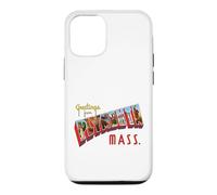 Greetings From Plymouth Mass Postcard Case for iPhone 12/12 Pro