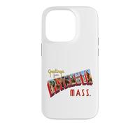 Greetings From Plymouth Mass Postcard Case for iPhone 14 Pro