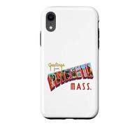 Greetings From Plymouth Mass Postcard Case for iPhone XR