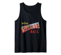Greetings from Plymouth Mass Postcard Tank Top