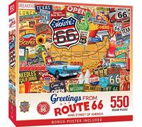 Greetings From Route 66 550pc Puzzle + Bonus Poster (mpc)