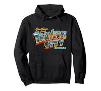 Greetings From Traverse City Michigan Pullover Hoodie