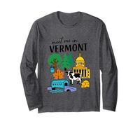 Greetings from Vermont Scenic Icons Long Sleeve T-Shirt