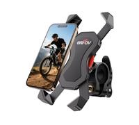 GREFAY Bike Phone Holder Motorcycle Phone Holder 360-Degree Rotatable Motorcycle Bicycle Handlebar Clamp for iPhone 16 15 14 Pro Max Plus, 13 12 11 Pro Max Mini, Xs XR X, SE, 3.5-6.5" Smartphone