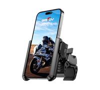 Grefay Mobile Phone Holder Bicycle Motorcycle Mobile Phone Holder [1S Quick Release] Handlebar Holder for Filming, Universal Mobile Phone Bicycle Mount for iPhone 17/16/15/14/13 Pro Max Plus, 3.5-7