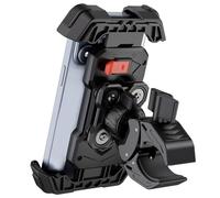 Grefay Motorcycle Mobile Phone Holder E Scooter Mobile Phone Holder [2025 Double Vibration Dampened] Mobile Phone Motorcycle Mount 360° Rotatable Handlebar Holder for iPhone 16 15 14 13 12 Pro Max