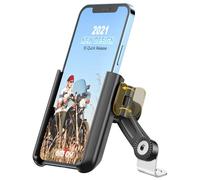 GREFAY Motorcycle Phone Mount, 1S Quick Release. Anti Shake Motorbike Phone Holder for 4.0-7.0 Inch Smartphone for Motorcycle Mirror Phone Mount with 360° Rotatabe