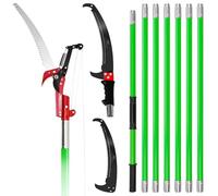 Grefinity Pole Pruning Saw, 27 FT/8.2M Manual Tree Pruner with Scissor