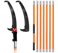 Grefinity Pole Pruning Saw for Tree Trimming, 27 FT/8.2M Manual Tree Pruner