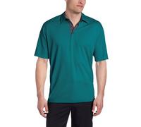 Greg Norman Collection Men's Sorbtek Honeycomb Solid Polo, Rainforest, 3X-Large