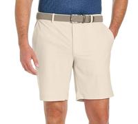 Greg Norman Men’s Stretch Flat Front Lightweight Short - 4-Way Stretch Fabric, Tan, 36