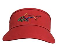 Greg Norman Men's Core Logo Tour Visor (as1, Alpha, one_Size, Red)