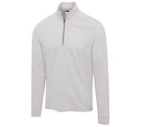 Greg Norman Men's Freedom Performance Pullover Half Zip Golf Mid Layer in Light Grey | Size: Large Greg Norman Light Grey L