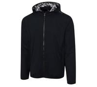 Greg Norman Men's Full Zip Hooded Rain Jacket - Medium/Black