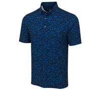 Greg Norman Men's Jersey Seaside Sip Golf Polo Shirt in Navy | Size: Medium Greg Norman Navy M