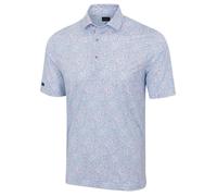 Greg Norman Men's Mesh Heritage Garden Golf Polo Shirt in Baby Blue | Size: XL Greg Norman Baby Blue XL