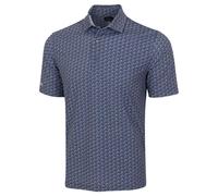 Greg Norman Men's ML75 Stretch Palm Leaflets Golf Polo Shirt in Navy | Size: 2XL Greg Norman Navy 2XL