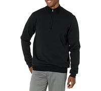 Greg Norman Men's Mock Neck, Lined for Wind Protection, Engineered to Trap Air for Additional Warmth, Black, Large