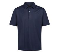 Greg Norman Mens Navy Blue Comfortable Neck Logo Stretch Golf Polo Shirt, Size: Small | American Golf