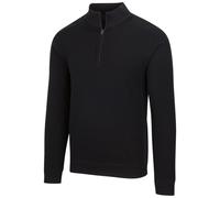 Greg Norman Mens Performance Blend Lined 1/4 Zip Wind Sweatshirt Colour: Black, Size: Large