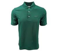 Greg Norman Men's Technical Performance Polyester Play Dry Polo Shirt (Medium, Evergreen (EVGR))