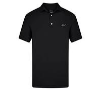Greg Norman - Shark Logo - Mens Core Polo Shirt - Male Golf T-Shirt - Black - L.