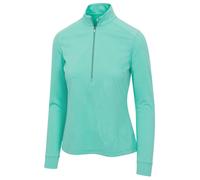 Greg Norman Women's Freedom Performance Pullover Zip Golf Mid Layer in Pale Green | Size: Large Greg Norman Pale Green L