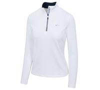 Greg Norman Women's Heritage Quarter Zip Golf Mid Layer in White | Size: Small Greg Norman White S