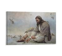 Greg Olsen Print Jesus Painting EVEN A SPARROW Poster Print Art Wall Painting Canvas Posters Modern Bedroom Decor 08x12inch(20x30cm)