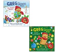 Greg the Sausage Roll Collection 2 Books Set By Mark Hoyle, Roxanne Hoyle (The Perfect Present [Hardcover] & Santa's Little Helper)