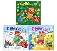 Greg the Sausage Roll Collection 3 Books Set By Mark Hoyle & Roxanne Hoyle (Santa's Little Helper, The Perfect Present, [Hardcover] Wish You Were Here)