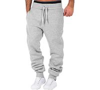 GREGG Men's Jogger Sweatpants Lightweight Cotton Drawstring Elastic Waist Joggers Pants Gym Workout Pants with Pockets(Grey,Small)