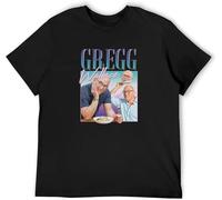 Gregg Wallace Homage T-Shirt Tee Funny UK Tv Icon Legend 80'S Black