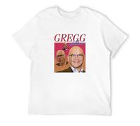 Gregg Wallace T-Shirt Graphic Tee for Men T-Shirt White L